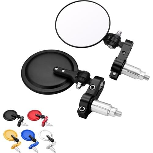 Motorcycle Mirror 22/24mm Handle Bar End Rearview Side Mirrors five colors For BMW F800R f 800 r F800S F800ST HP2 Enduro K1200R