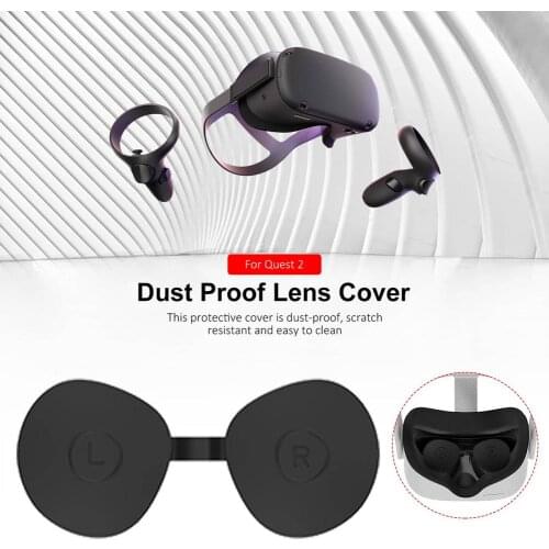 NBDJTG8 Anti-scratch VR Silicone Lens Protector Cover Dustproof VR Lens Cap Replacement For Oculus Quest 2 Vr Accessories