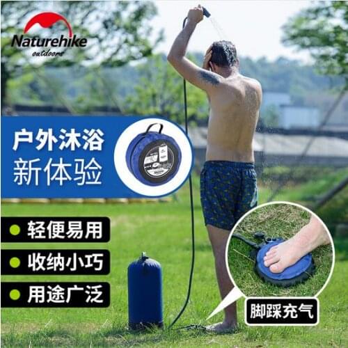 New Portable Inflatable Outdoor Shower Bag Folding Barrel Camping Water Storage 11L