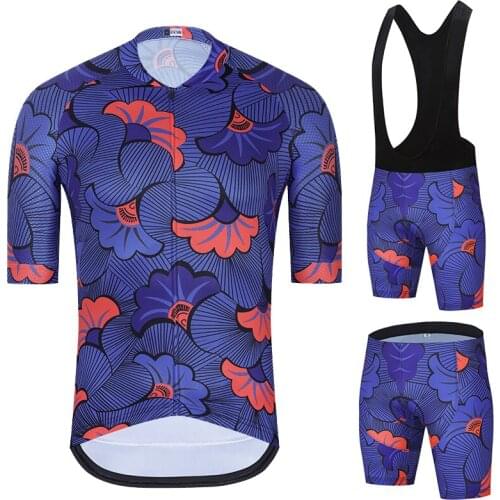 2021 New Cycling jersey Set Pro Team Mens Summer Road Set Maillot bicycle Jersey Bib Gel Shorts Ropa Maillot Ciclismo Triathlon