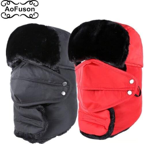 New Arrivals Ski Cold Cap Winter Warm Hat Windbreak Thickened Scarf Motorcycle Mask Hood Keeping Hat Windproof Skiing Hats