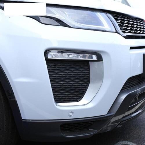 For Landrover Range Rover Evoque HSE Dynamic 2016 Car Accessories Front Fog Lamp Frame Trim ABS Chrome New Arrivals
