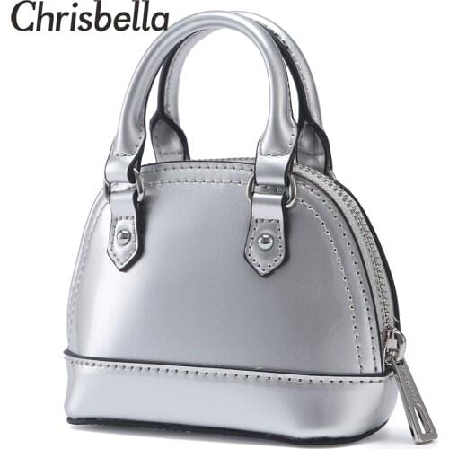 CHRISBELLA Mini PU Leather Bags Womans Crossbody Bag ins Ultra Fire Shoulder Strap Purse Simple Female Voor Vrouwen Coins Tote