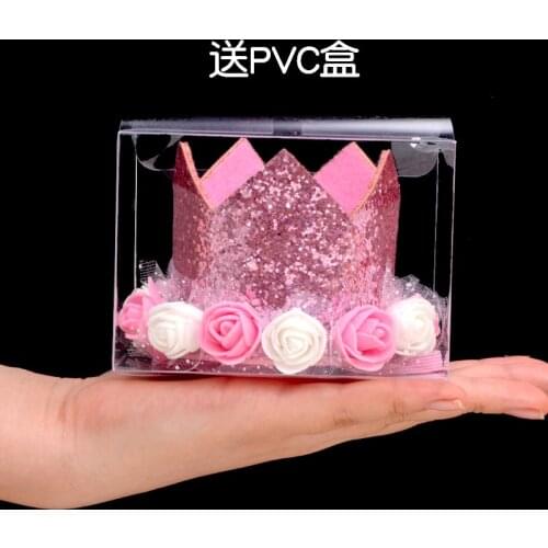 1pc 1st Birthday Hat Newborn Baby Birthday Headband 1 Year 1 2 3 NUMBER Birthday Caps Flower Crown Birthday Party Decorations