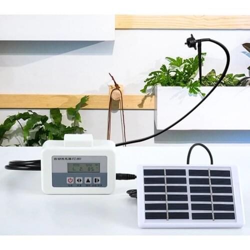 Solar Energy Automatic use Watering System for flowers Intelligent Water Pump Timer Drip Irrigation System set Garden Potted