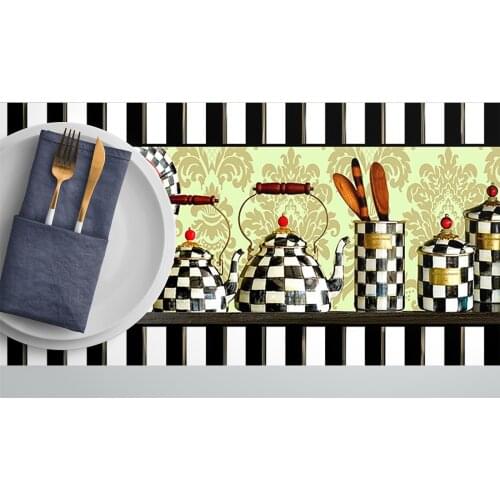 Mackenzie Tea Time Handmade Home Decoration Tablecloth / Table Runner - Dirt-Repellent Fabric 40CM x 140CM