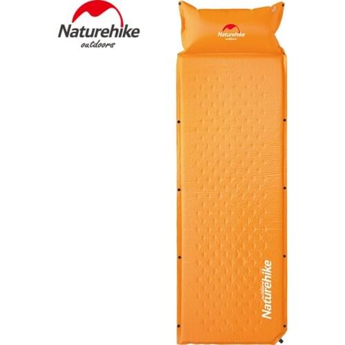 NatureHike Sleeping Mattress Self-Inflating Pad Portable Bed with Pillow Camping Mat Single Person Foldable