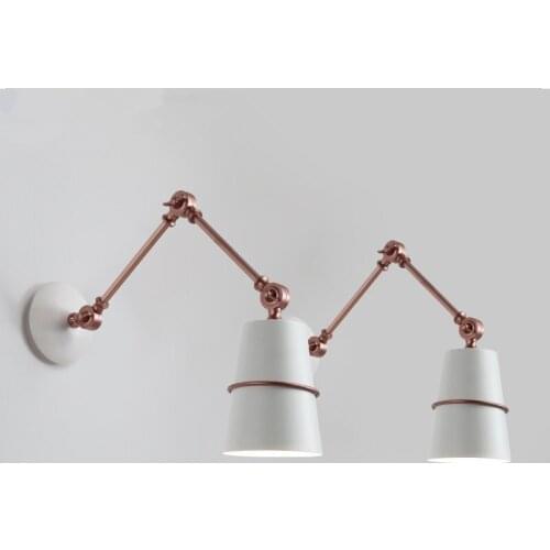 Vintage Long Arms Bedside Lamp Wall Scone Light wall lamp industrial Home decor lighting stairs flexible light fixtures e27 bulb