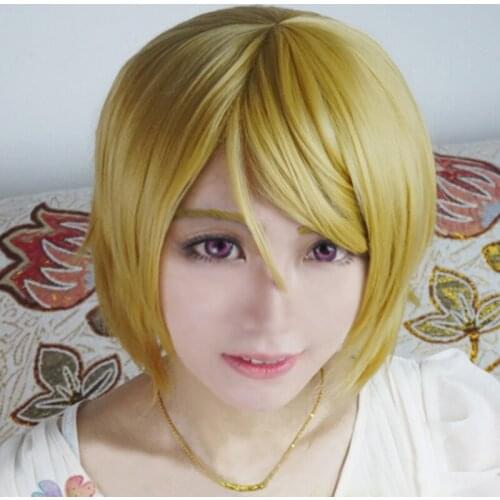 High Quality Anime Love Live! LoveLive Koizumi Hanayo Short Linen Green Heat Resistant Hair Cosplay Costume Wig