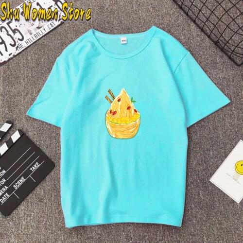 Graphic Tee Women with Smoothies Funny T Shirts 90s Black T-shirt Tops Ropa Mujer Verano 2021 Summer Pink Clothes y2k shirt