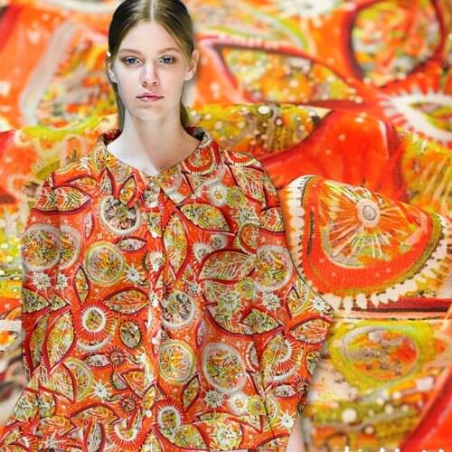 140cm wide printed silk fabric meter 16mm crepe de chine silk fabric drape shirt dress crepe fabric wholesale silk cloth