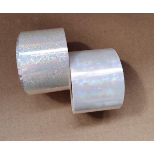 2rolls Samples hot stamping foil holographic foil hot press on paper or plastic meterials heat transfer film smaller roll