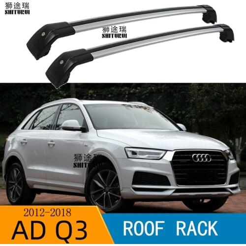 2Pcs Roof Bars for Audi Q3 5 Door SUV 2011-2018 8UB, 8UG Aluminum Alloy Side Bars Cross Rails Roof Rack Luggage Carrier