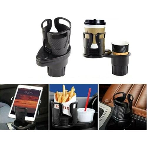 2 In 1 Adjustable Car Water Cup Holder Drink Coffee Storage Interior Details Clean Ashtray Car Interior Accessories
