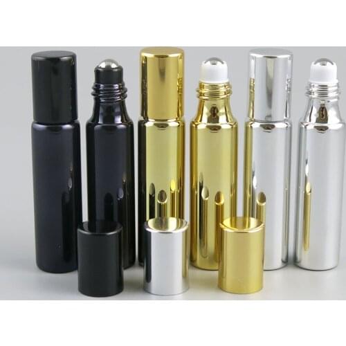 360x 5ml 10ml Essential Oil Roller Bottles with Glass Roller Balls Aromatherapy Perfumes Lip Glass Roll on Bottle Containers
