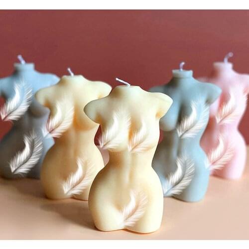3D Human Body Candle Mold Silicone Wax Mold Men and Women Design Art Perfume Candle Making Soap Chocolate Epoxy Mold