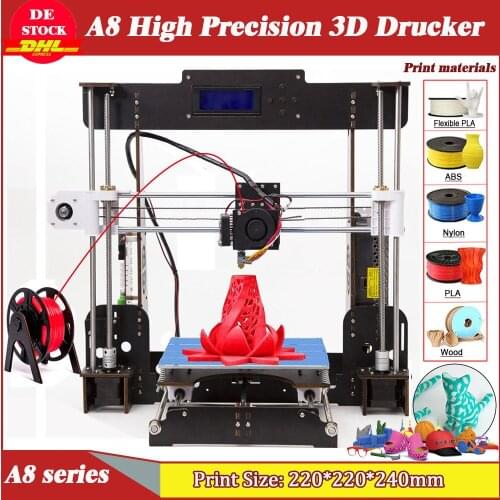 Hot Sale Competitive CTC A8 3D Printer Reprap Prusa i3 High Precision DIY FDM 3D Printer With CD USB Connector