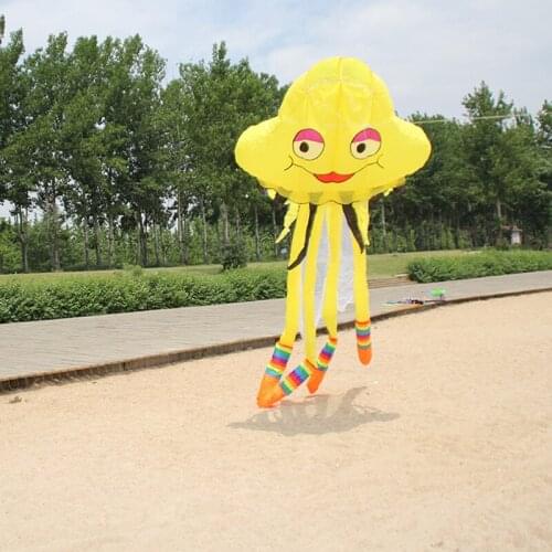 Free shipping High quality 5m jellyfish kite flying octopus soft kite fabric nylon chinese kite sale cheap kite factory kids toy