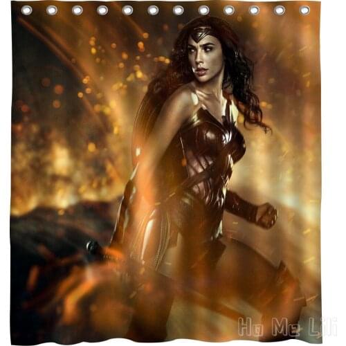 Movie Character Heroine Decoration Waterproof Bathroom Partition Curtain Home Accessories