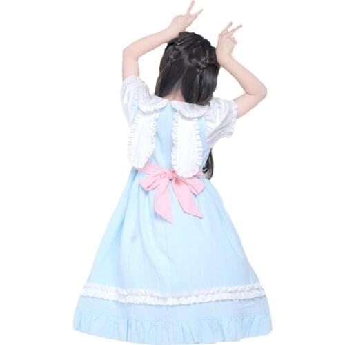 Childrens Summer And Autumn Lolita Princess Dress White Rabbit Show Performance Costume Includes Shirt Base Skirt Suit