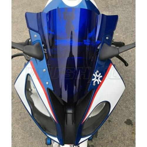 Motorcycle Double Bubble Windshield WindScreen Screen For 2015 2016 2017 2018 BMW S1000RR S 1000 RR 1000RR Black Iridium Smoke