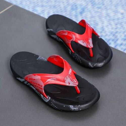FIXSYS New Men Slipper Summer Beach Slippers Outdoor Lightweight Flip Flops Man Non-slip Water Slippers Indoor Bathroom Slippers