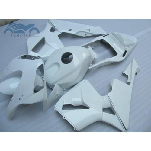 Custom Injection bodyworks for CBR600 RR fairings kit 2003 2004 CBR600RR F5 03 04 all white motorcycle fairing kits+tank cover