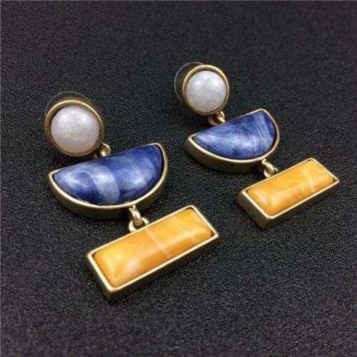 Geometric Earrings Minimalist Earrings Woomen Ladies Wedding Party Gown Ear Stud Pendientes Mujer Moda Orecchini Donna Aretes