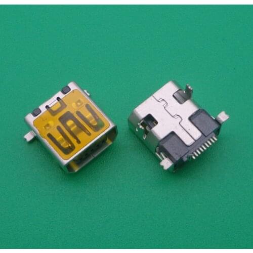 Hot 10 Pcs Female Mini USB Type B 10 Pin SMT SMD Mount Jack Connector charging socket power plug dock