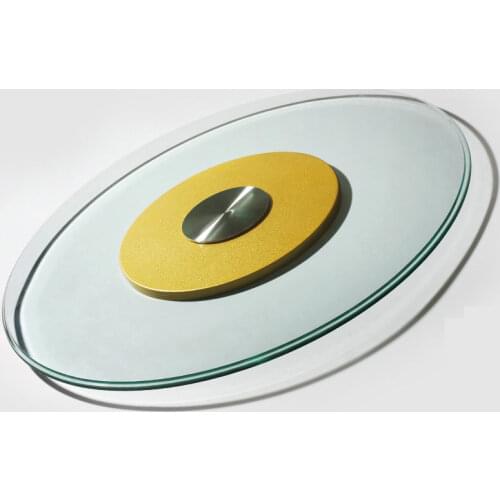 HQ BB01 LUXURY Stable Tempered Glass Lazy Susan Glass Dining Table Top Turntable Swivel Plate