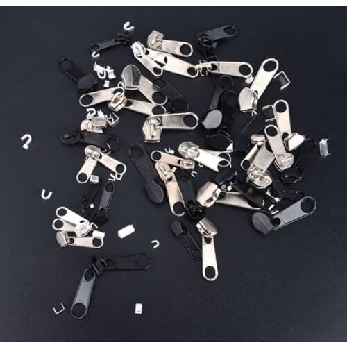 85pcs/set Zipper Repair Kit Sewing Jacket Slider Install Plier Metal Lock Pull GXMA