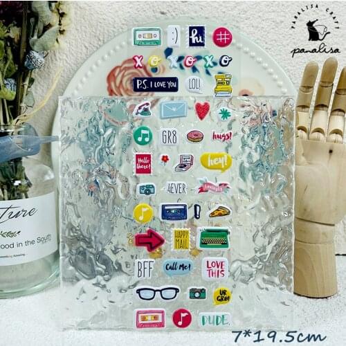 Panalisacraft Cute icon puffy stickers love Scrapbooking Creative Stickers for Cards Decor Handmade embellishment