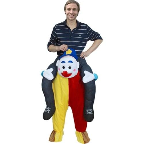 New Halloween Clown Carry Mascot Costume Suits Cosplay Party Game Dress Outfits Clothing Advertising Carnival Christmas Adults