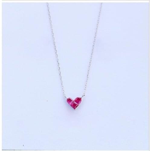 Collar Bijoux Fashion Jewelry Silver Color Heart Necklaces Pendants For Women Choker Necklaces Mujer Collares