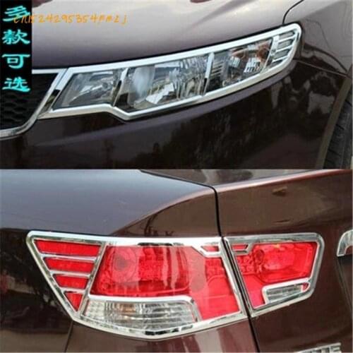 Gty1 ABS Front Chrome Headlamp Lens Cover for 2009-2012 KIA Cerato / strong