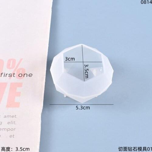 Transparent Silicone Mould Dried Flower Resin Decorative Craft DIY Faceted crystal diamond Mold epoxy resin molds for jewelry