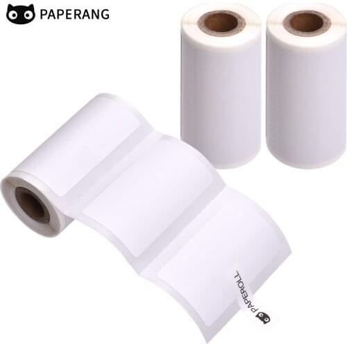 Direct Thermal Labels Self-Adhesive Thermal Paper Roll BPA-Free Compatible with PAPERANG P1(S)/P2(S) Pocket Thermal Printer