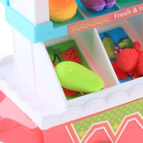 Role Play 10pcs Kitchen Vegetables Shop Cart Kids Play Food Toy 10Pcs Red