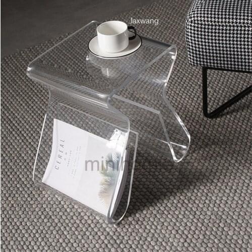 Nordic Coffee Table Magic Side Table Modern Simple Luxury Corner Table Living Room Personality Transparent Coffee Tables mc