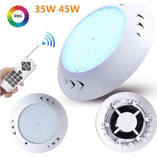 35W 45W Led Pool Light Swiming Pool Light Waterproof Multi Color Led Light with Remote Controller Rgb AC12V IP68 Par56 Wall Lamp