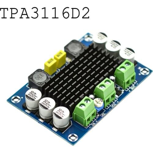 XH-M542 TPA3116D2 Digital Amplifier Board Mono100W Speaker Stereo Audio Amp Module Support TF Card AUX 12-26V Amplifier Chips