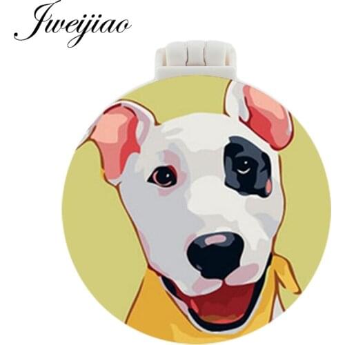 Youhaken Dogo Beagle black poodle blenheim sheepdog pug bulldog Pocket Mirror With Massage Comb Folding Makeup Vanity Mirrors