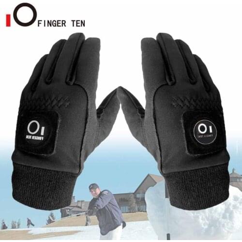 1 Pair Winter Cold Weather Warm Golf Gloves Men with Ball Marker Grip Windproof Waterproof Mittens Golf
