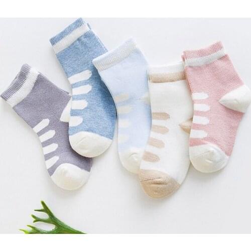 5Pairs/lot 0-2Y Infant Baby Socks Baby Socks for Girls Cotton Mesh Cute Newborn Boy Toddler Socks Baby Clothes Accessories