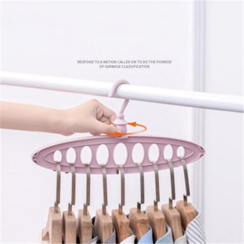 9 Holes Hanger Clothes hangers Clothes Closet Space Saver Organizer BN-6