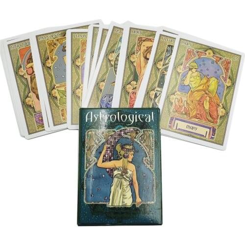 Astrological Tarot Deck Family Party Mysterious Divination Fate Gameplay Tarot Cards Board Game Entertainment Playing Table Game