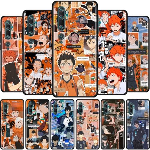 Haikyuu Volleyball Anime Phone Case For Xiaomi Mi Poco X3 NFC M2 M3 F2 Pro 9T 10T Note 10 Lite 5G 9 CC9E Silicone Cover Coque