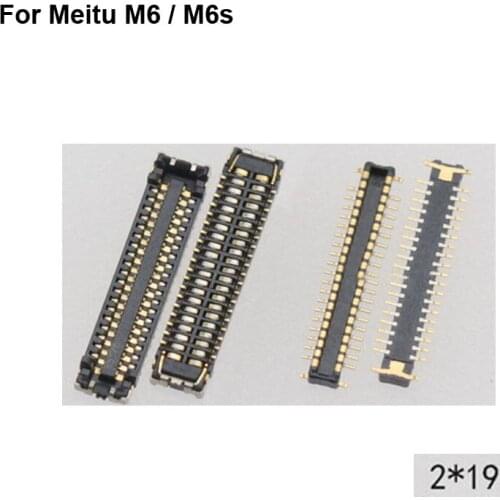 2pcs Dock Connector Micro USB Charging Port FPC connector For Meitu M6 M6S logic on motherboard mainboard For Meitu M 6 M 6S