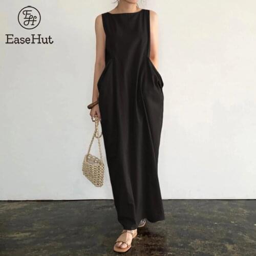 EaseHut Summer Dresses With A Slit