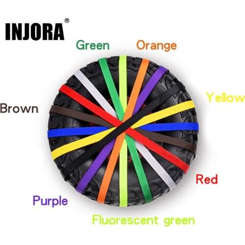 INJORA 1Pcs RC Car Spare Tire Wheel Anti-Slip Belt Wheel Tyre Strap for Axial SCX10 RR10 90050 TRAXXAS UDR LOSI